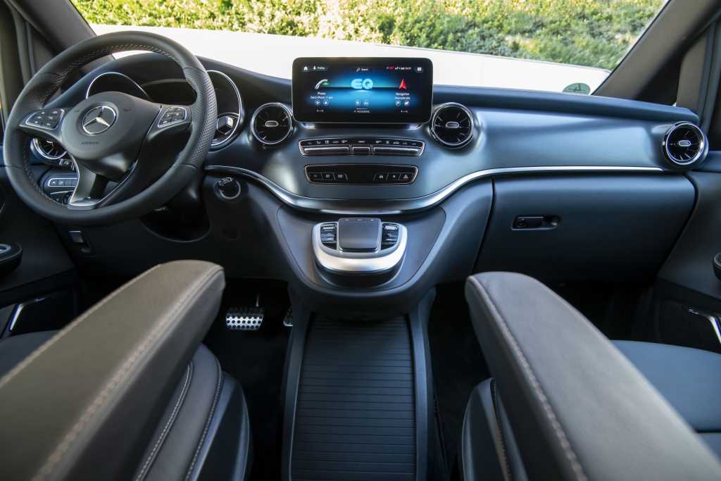 Interior del Mercedes EQV